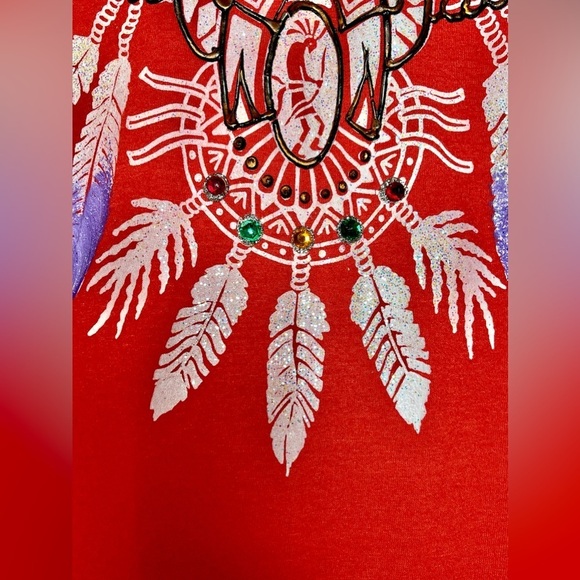 VINTAGE FAST FASHION OF CALIFORNIA Women’s Hand Painted T-shirt, One Size - Picture 5 of 16